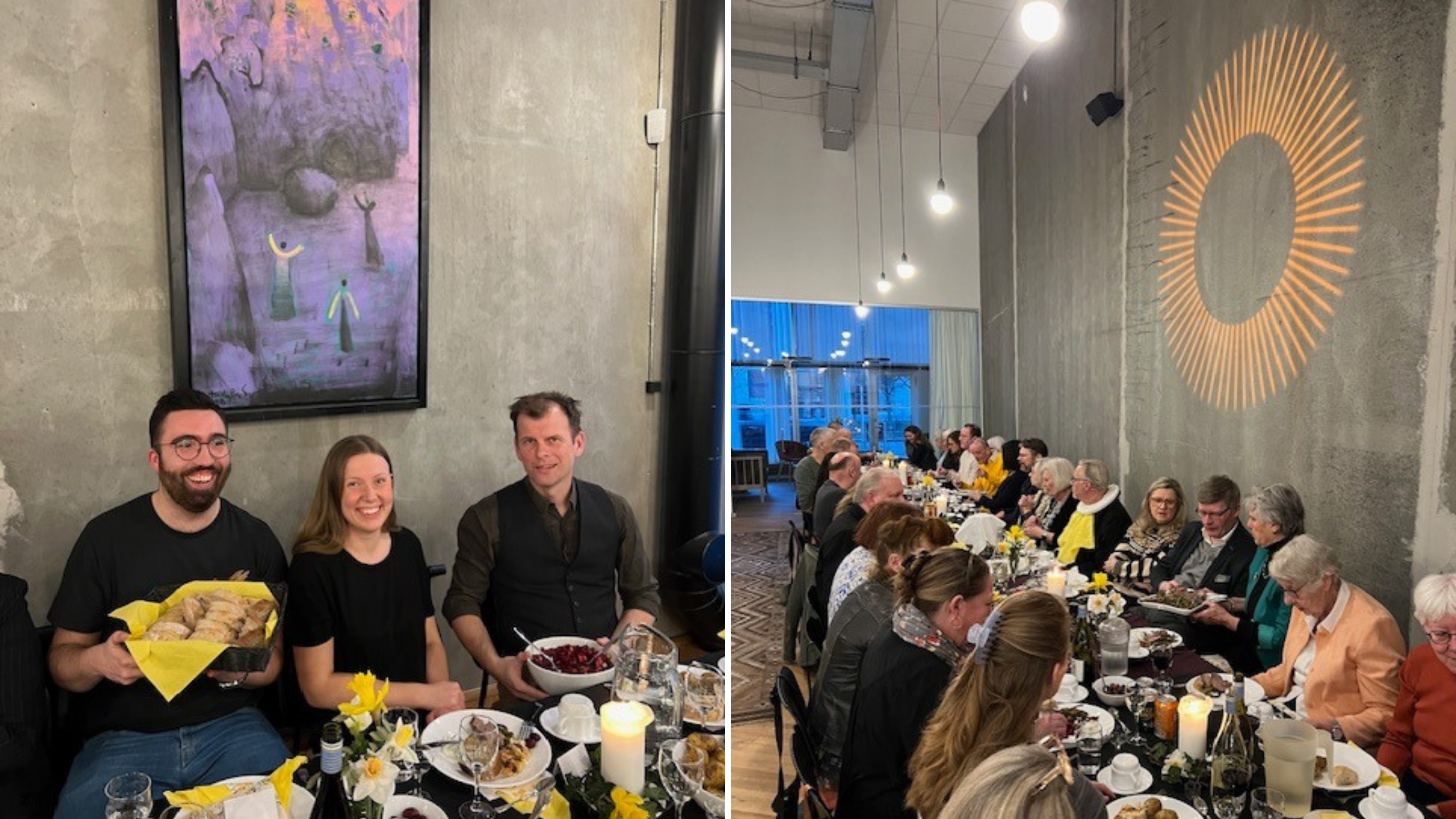 skærtorsdagsmiddag med lam, rødvin og gæster